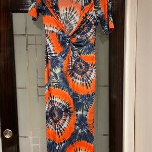 Vibrant Tie-Dye Maxi Dress